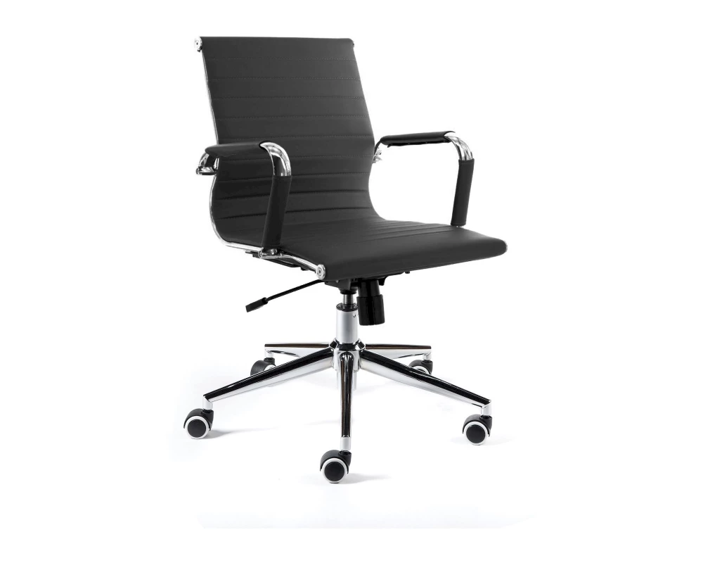 Кресло Norden Техно LB Натуральная кожа, Черный