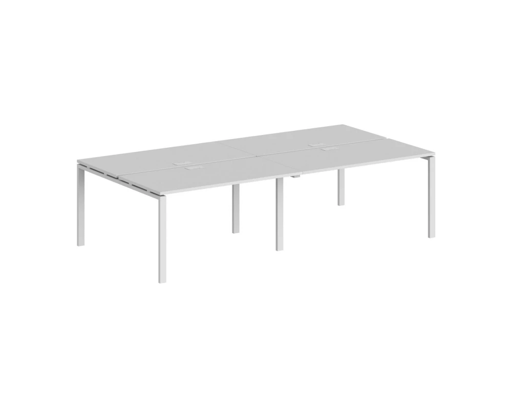 Рабочая станция 2800x1638х750 профиль белый: 60x30 Sigma Белый