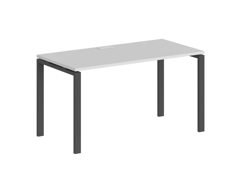 Стол 1200x600x750 профиль антрацит: 60x30 Sigma Белый