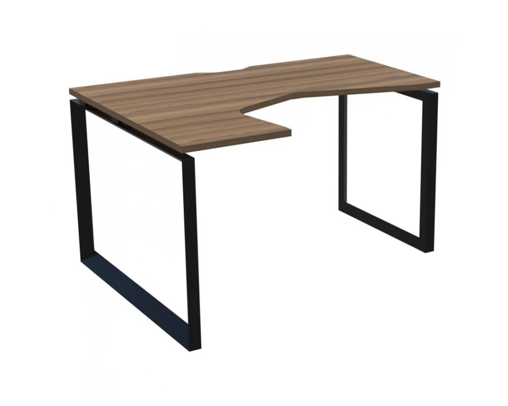 Стол эргономичный левый на металлокаркасе НТМП.О-040.ЛВ Аргентум