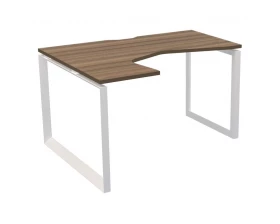 Стол эргономичный левый на металлокаркасе НТМП.О-040.ЛВ Аргентум images