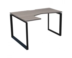 Стол эргономичный левый на металлокаркасе НТМП.О-040.ЛВ Аргентум images