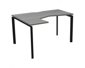 Стол эргономичный левый на металлокаркасе НТМП.П-060.ЛВ Аргентум images