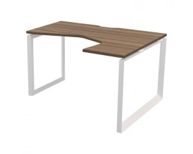 Стол эргономичный правый на металлокаркасе НТМП.О-060.ПР Аргентум images
