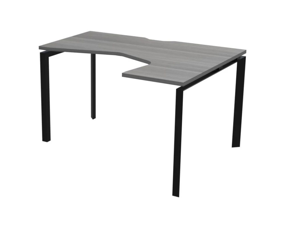 Стол эргономичный правый на металлокаркасе НТМП.П-040.ПР Аргентум