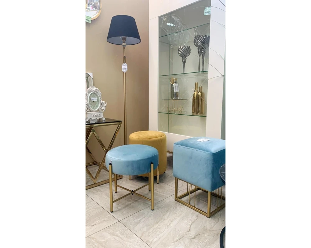 Банкетка SHT-B4 Ткань, Диномикс/Белый муар