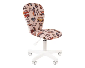 Кресло CHAIRMAN ТИН (Kids) 105 белый пластик (white) images