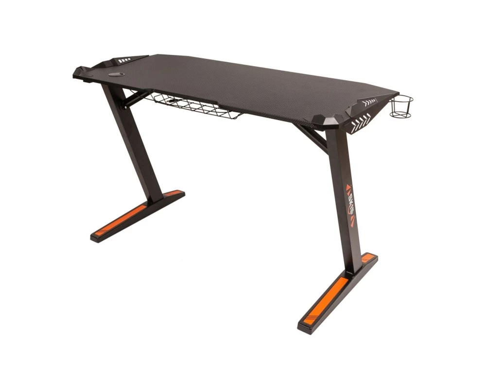 Стол компьютерный игровой с LED-подсветкой 1200х600х750 Skilll