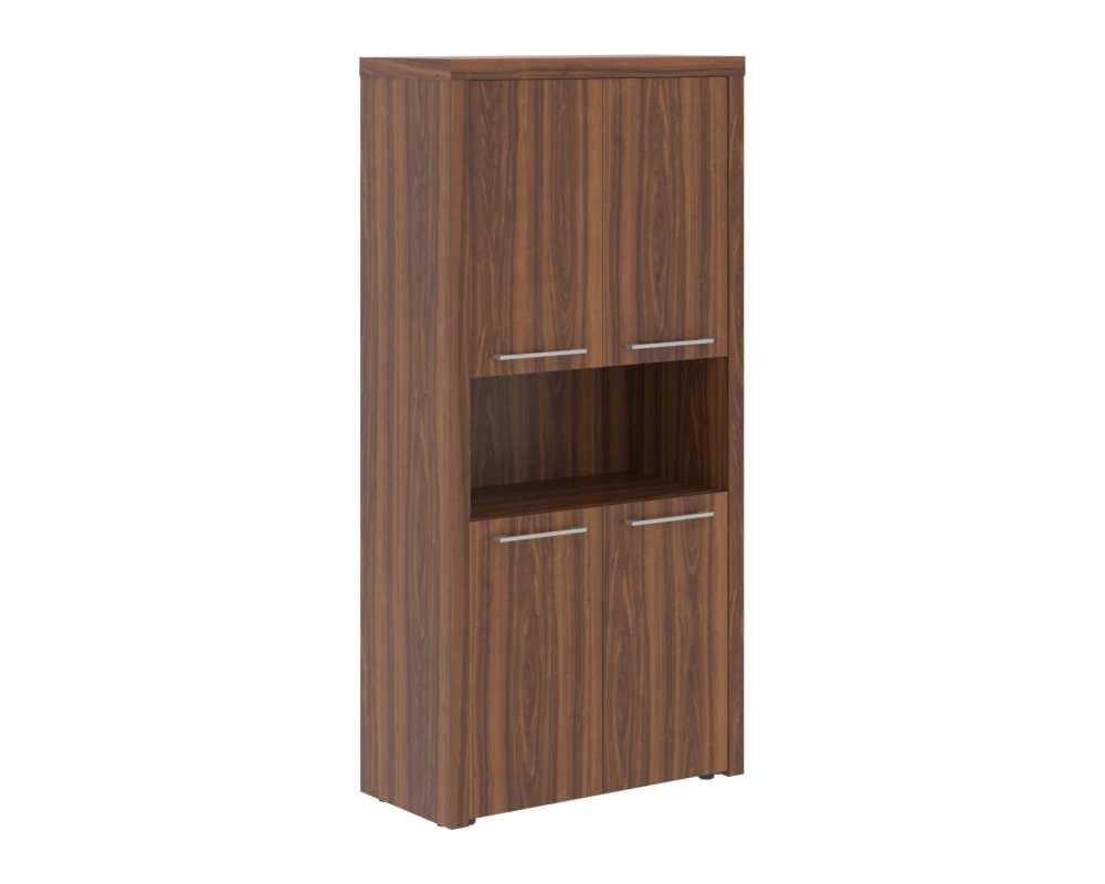 Шкаф с 2-мя комплектами глухих малых дверей и топом Зенн / Zenn