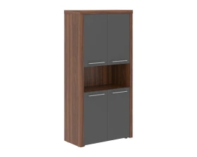 Шкаф с 2-мя комплектами глухих малых дверей и топом Зенн / Zenn images