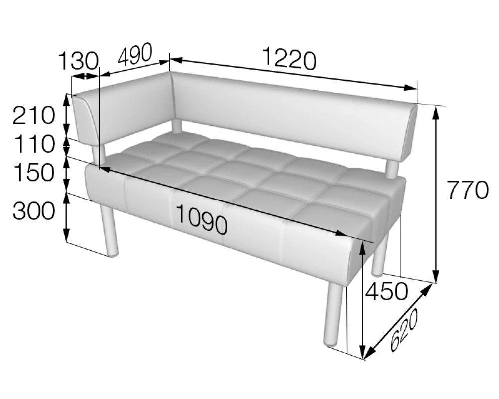 Модуль 2-местный правый Bu2-1R Бизнес MVK